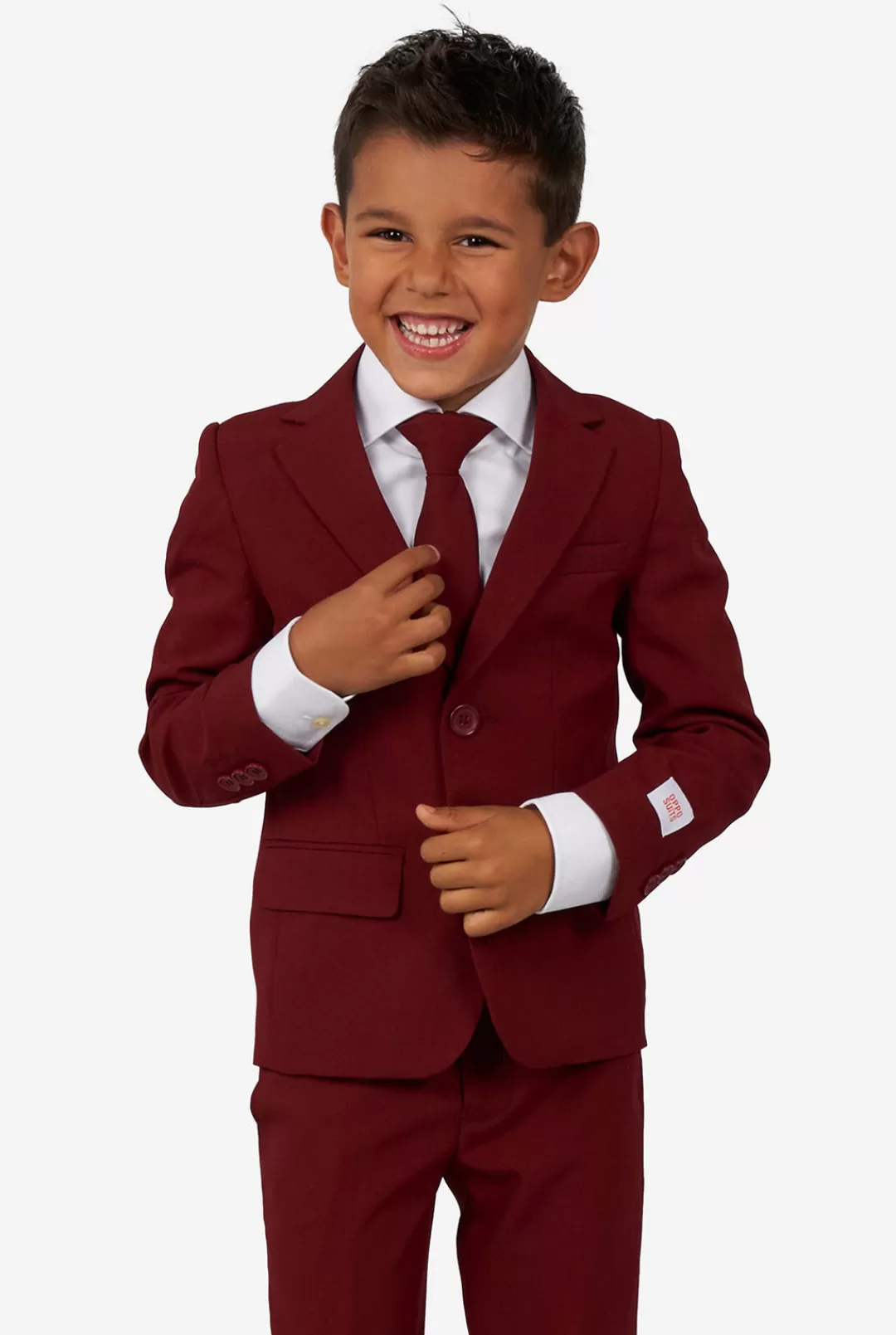 OppoSuits Solid Colored Suits^Blazing Burgundy