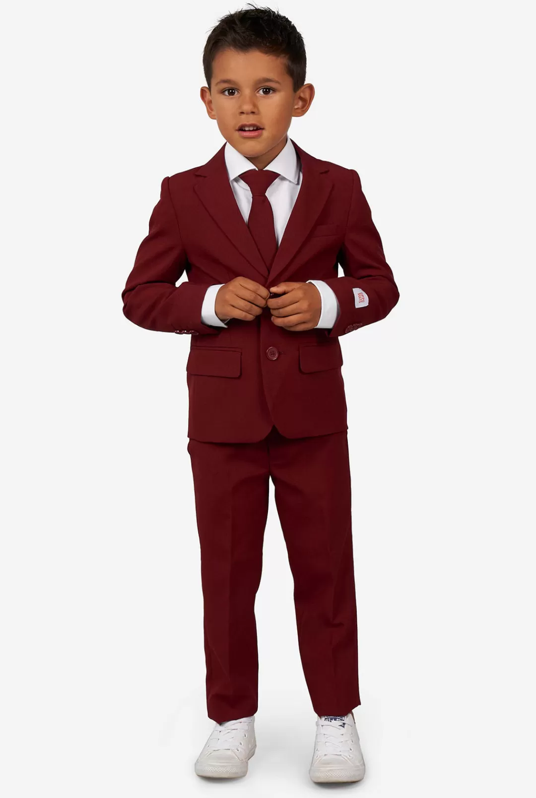 OppoSuits Solid Colored Suits^Blazing Burgundy