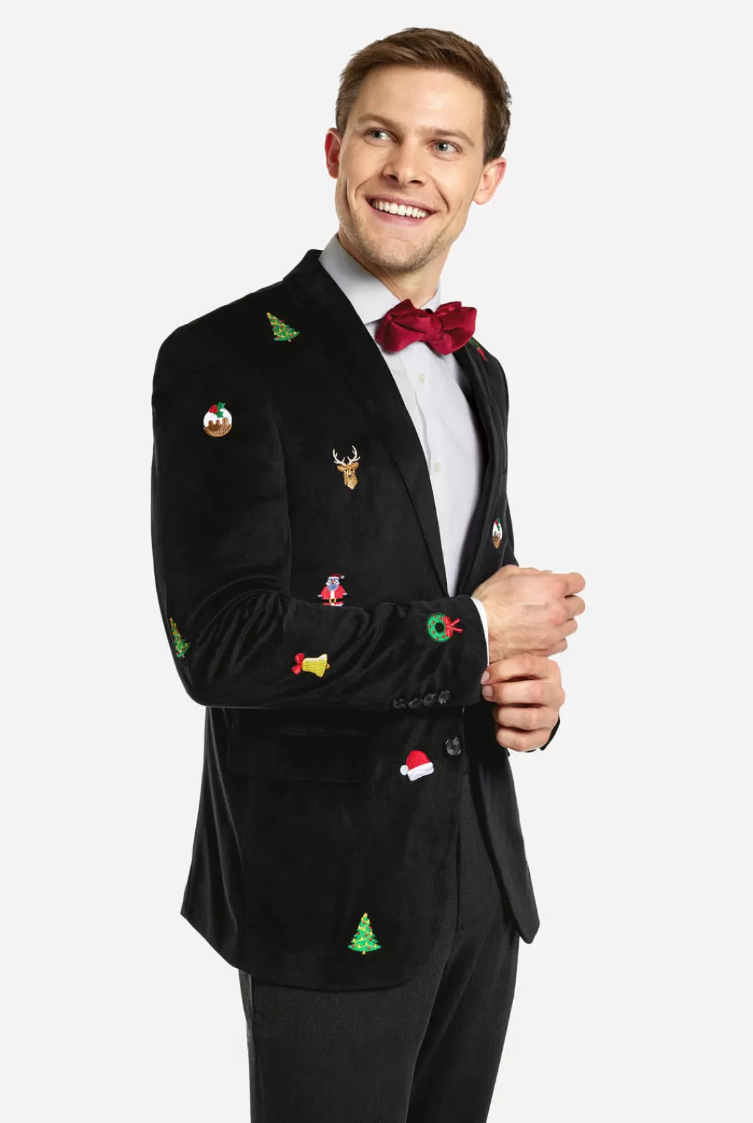 OppoSuits Christmas Blazers^Christmas - X-Mas Icons - Black