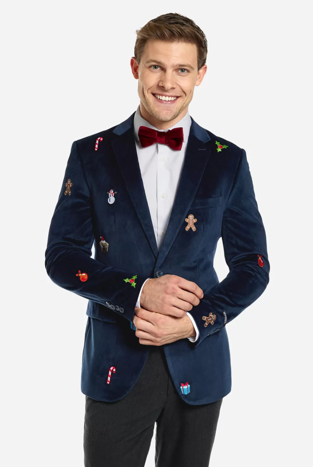 OppoSuits Christmas Blazers^Christmas - X-Mas Icons - Navy