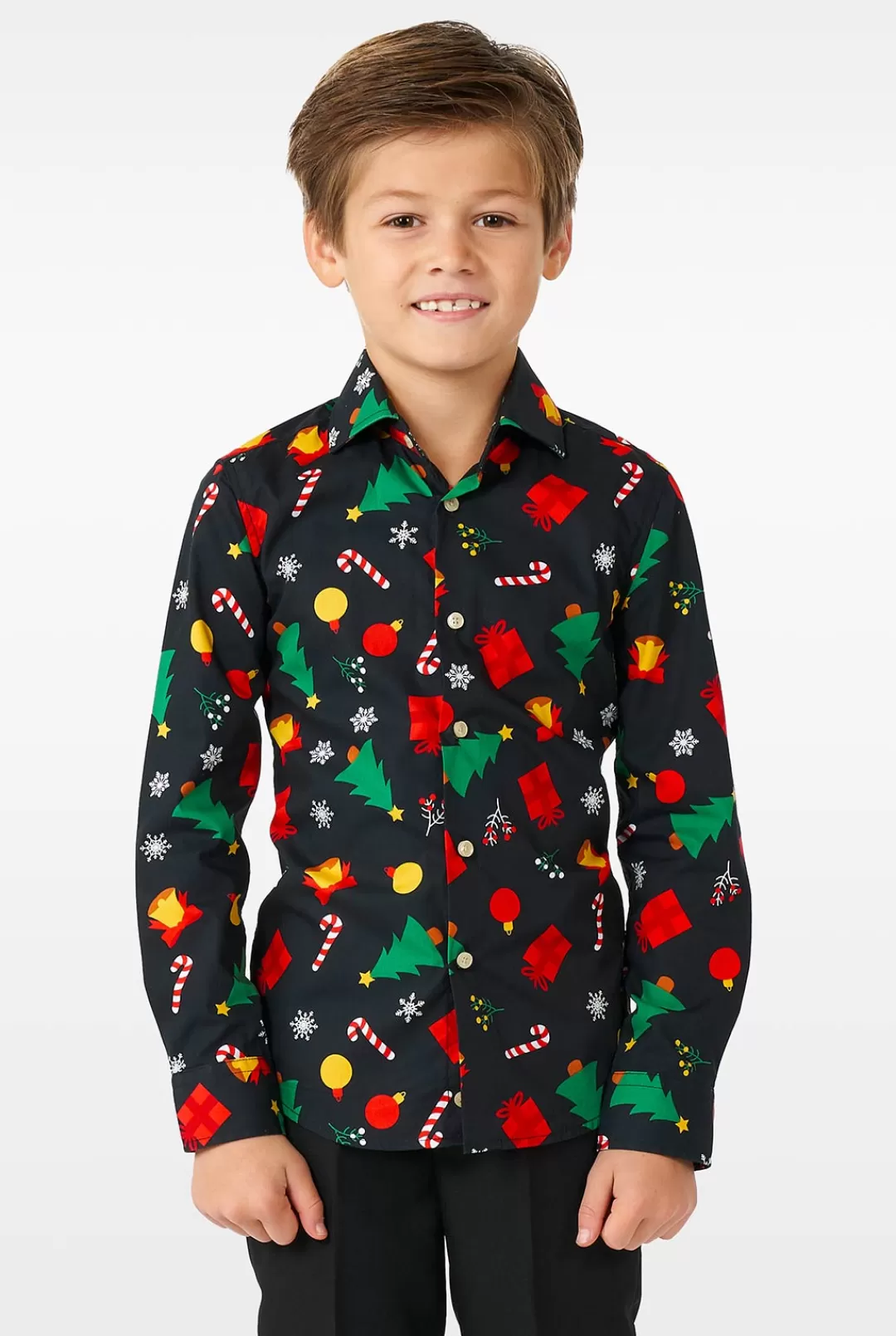 OppoSuits Christmas Shirts^Christmas Icons Black