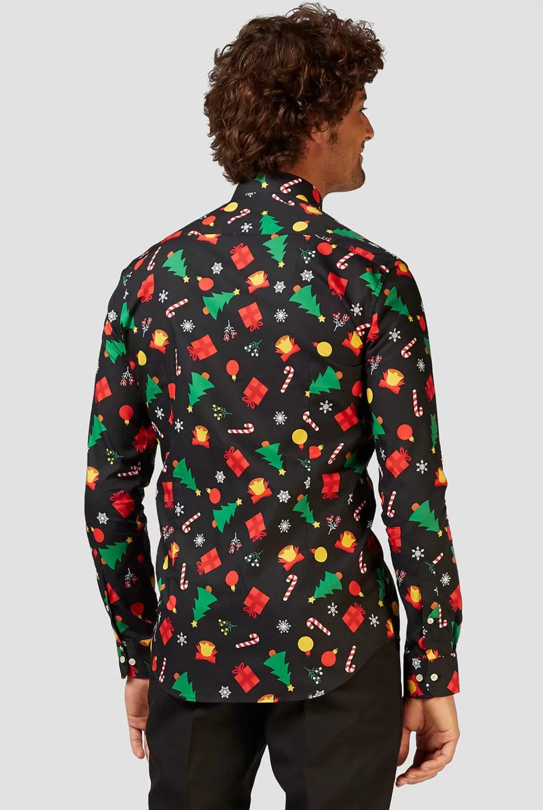 OppoSuits Christmas Shirts^Christmas Icons Black