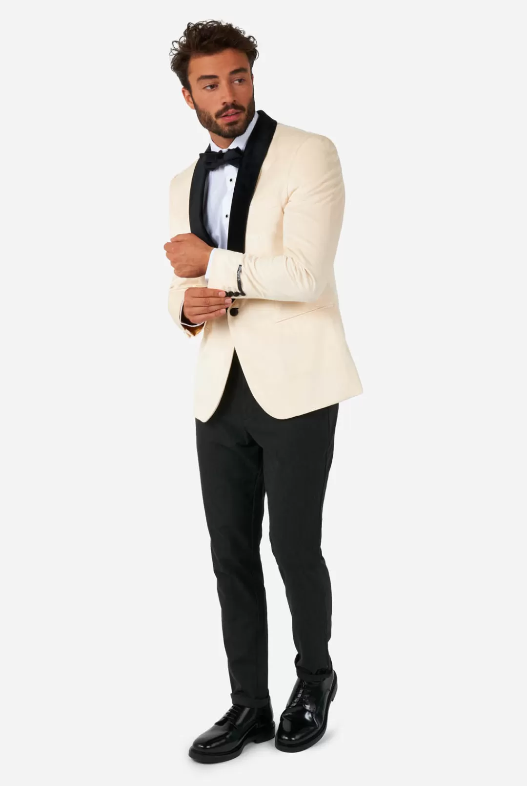 OppoSuits Christmas Blazers^Dinner Jacket - Ivory Champagne