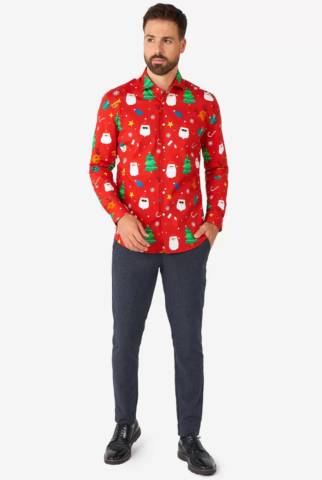 OppoSuits Christmas Shirts^Festivity Red