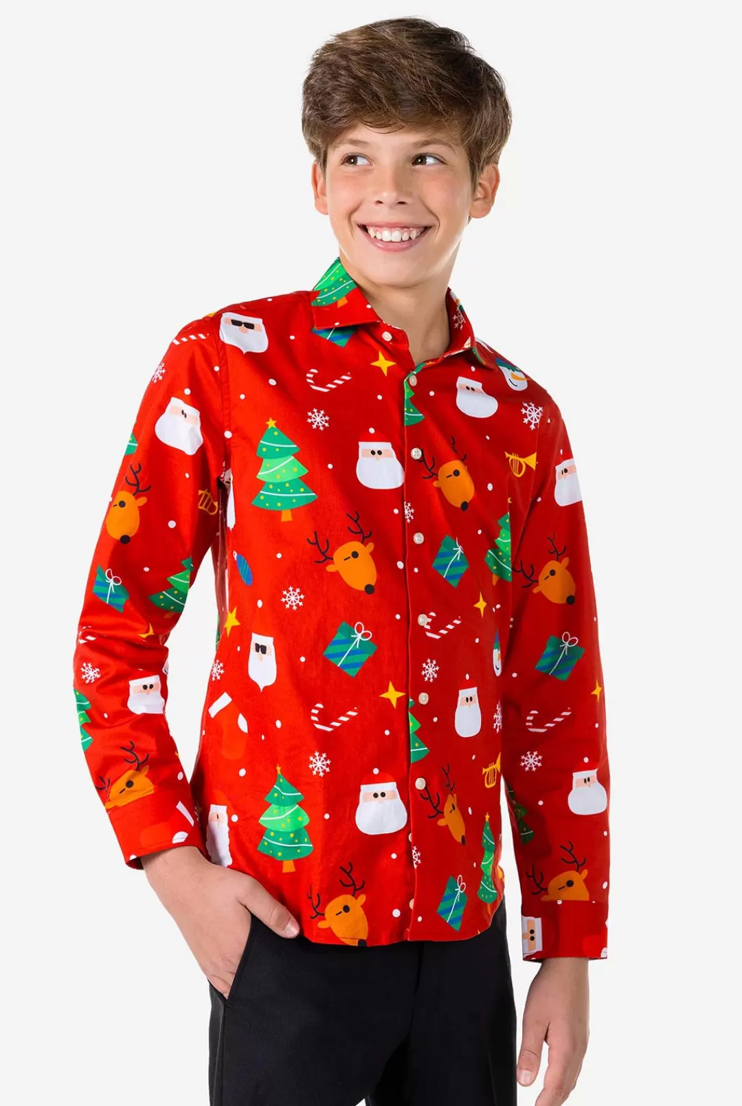 OppoSuits Christmas Shirts^Festivity Red