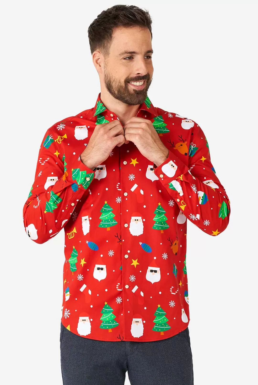 OppoSuits Christmas Shirts^Festivity Red