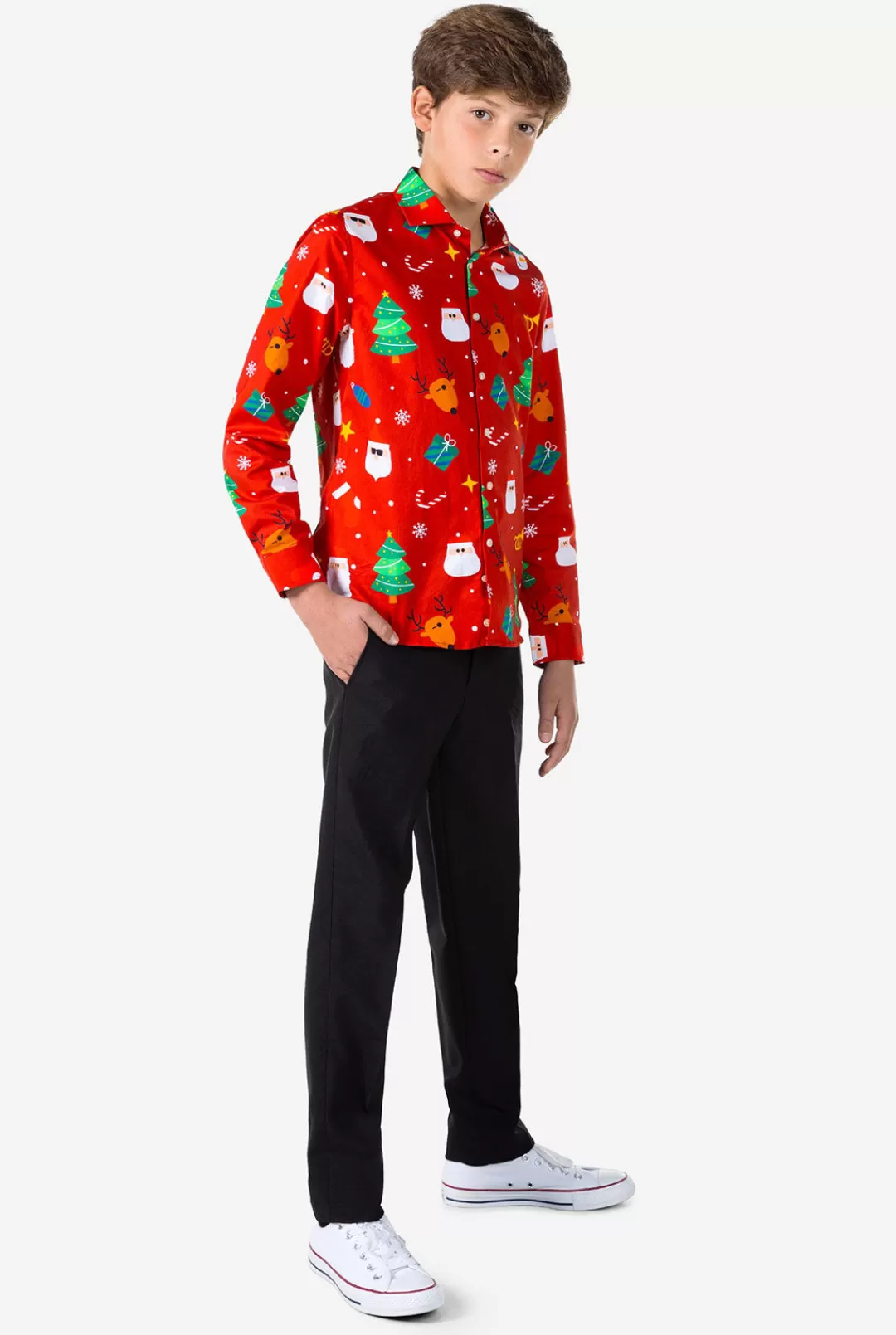 OppoSuits Christmas Shirts^Festivity Red