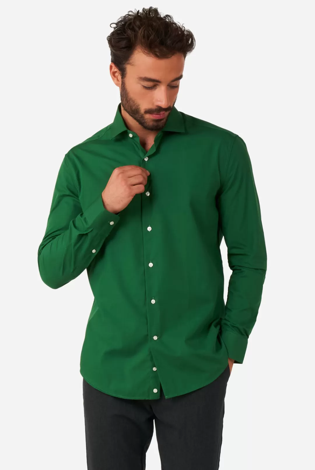 OppoSuits Solid Colored Shirts^Glorious Green