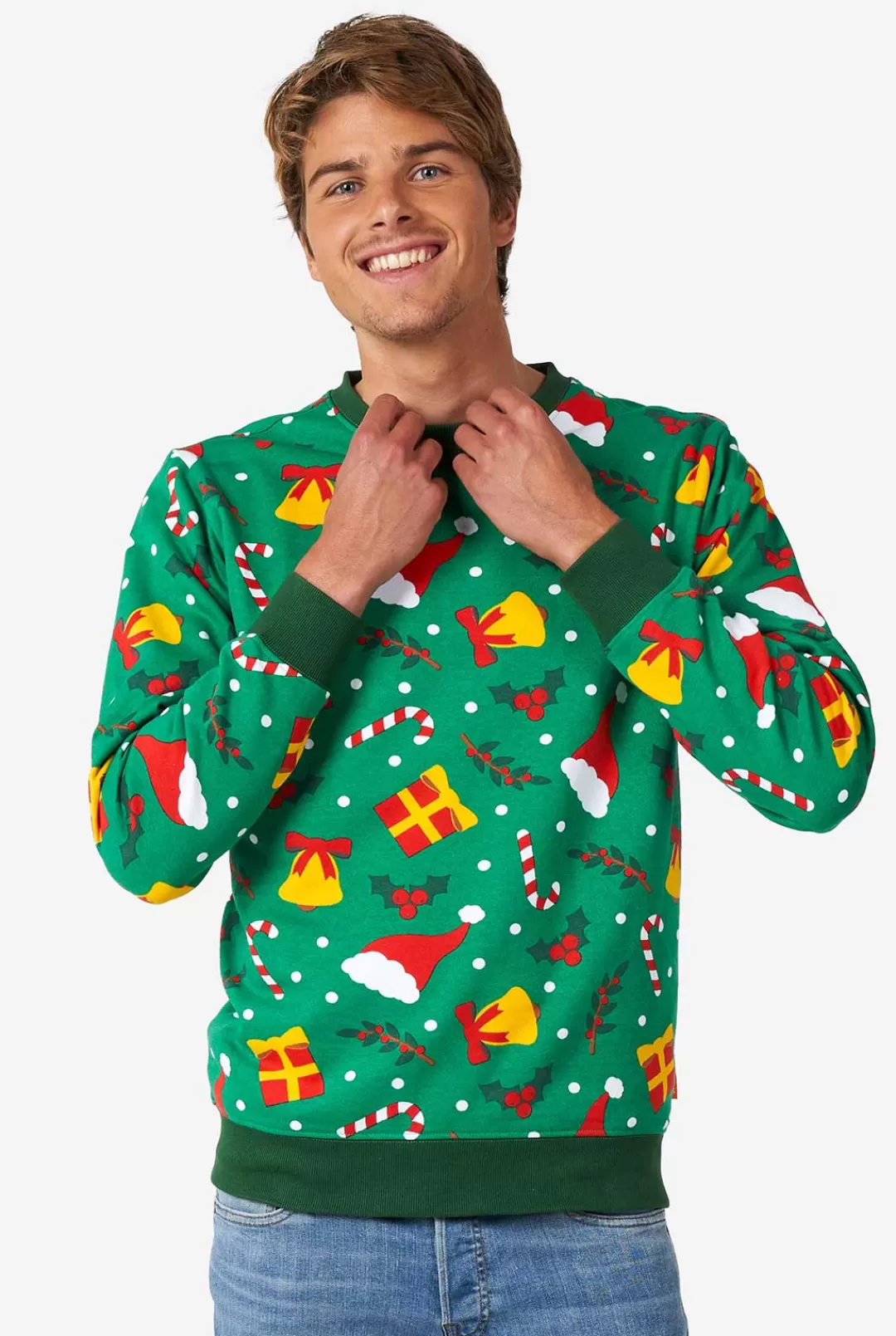 OppoSuits Christmas Sweaters^Holiday Greenish