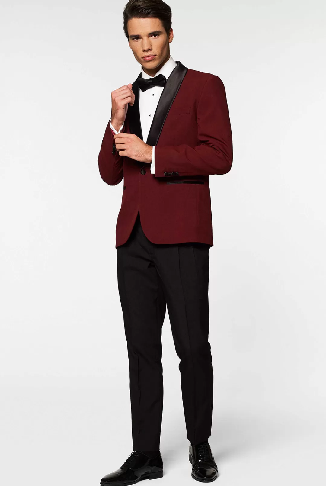 OppoSuits Christmas Tuxedos^Hot Burgundy