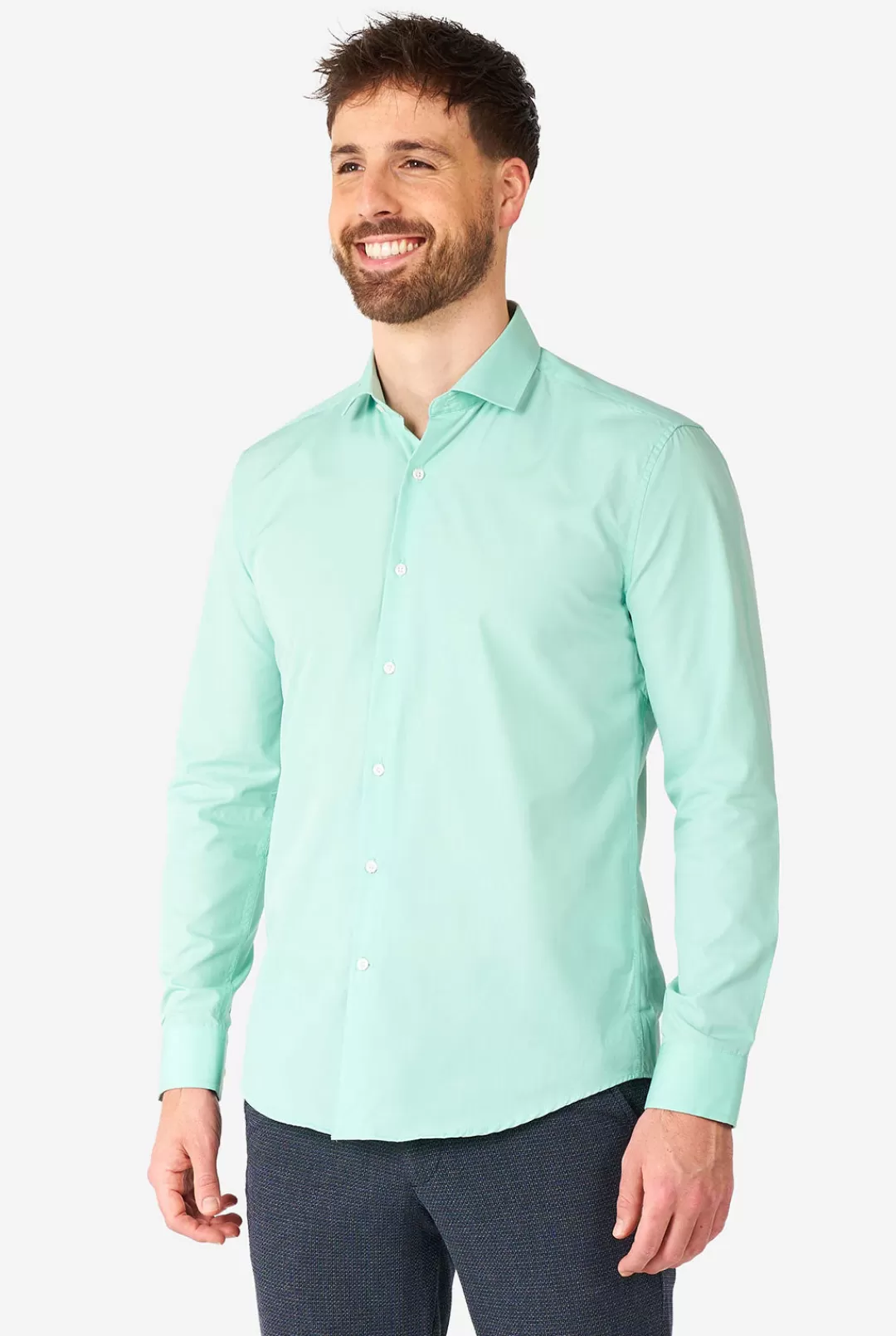 OppoSuits Solid Colored Shirts^Magic Mint