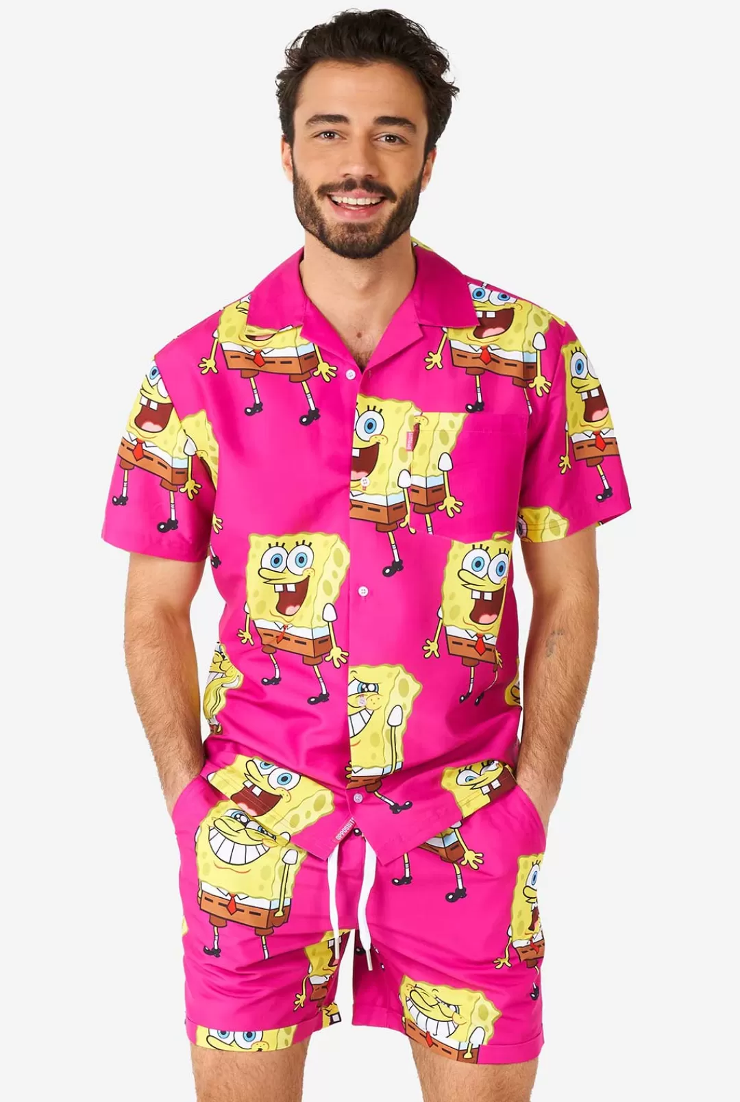 OppoSuits Printed Summer Sets^Spongebob™ Pink