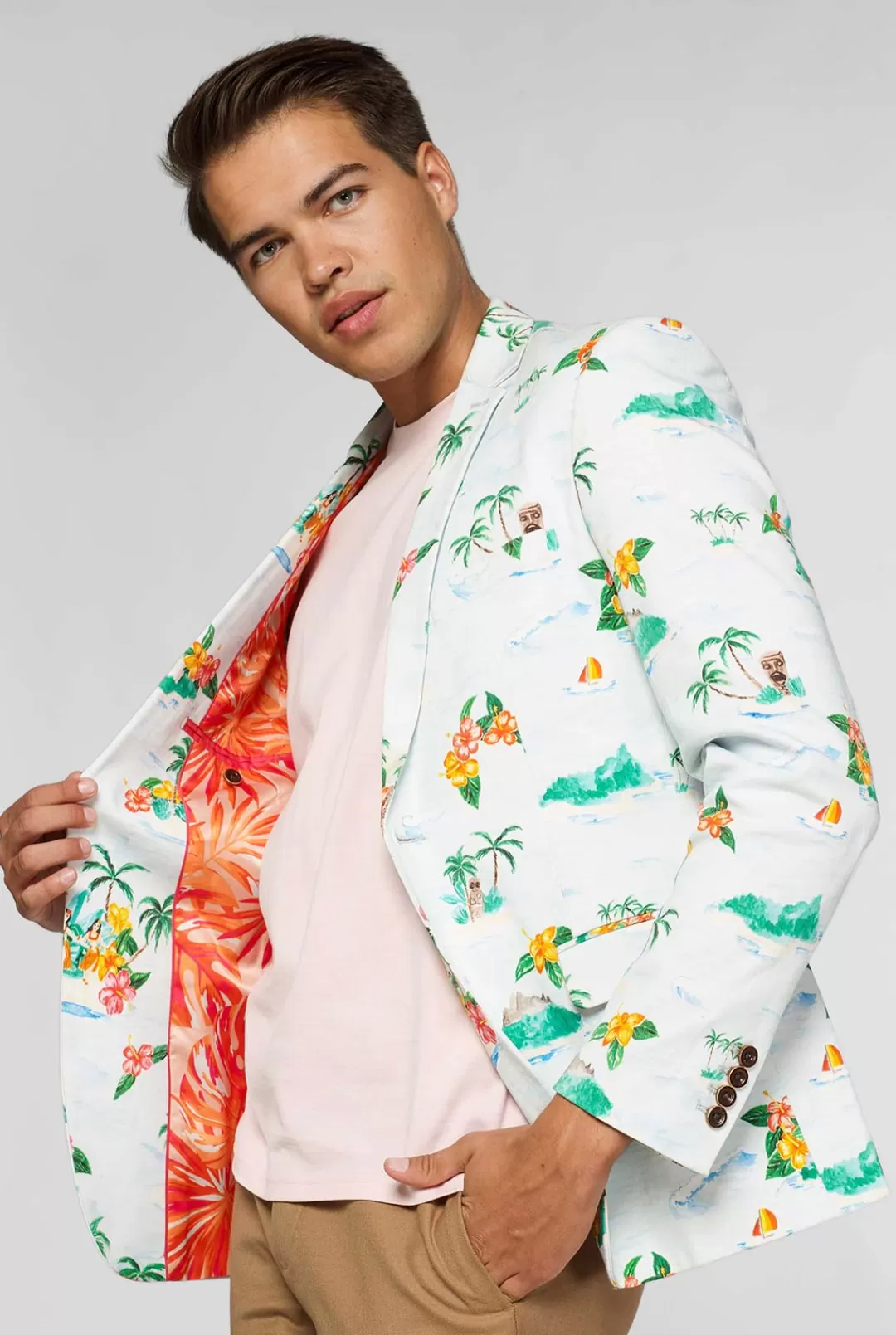 OppoSuits Deluxe Blazers^Tropical - Hawaiian - Aloha Blue