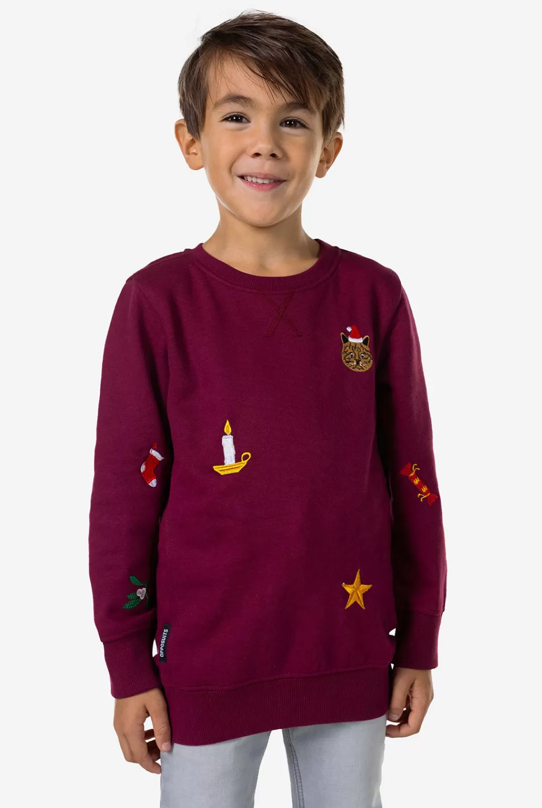 OppoSuits Sweaters^X-Mas Icons - Burgundy