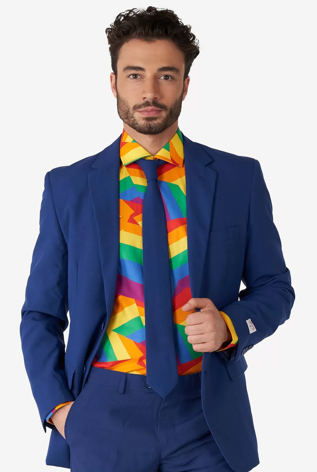 OppoSuits Casual Shirts^Zig Zag Rainbow